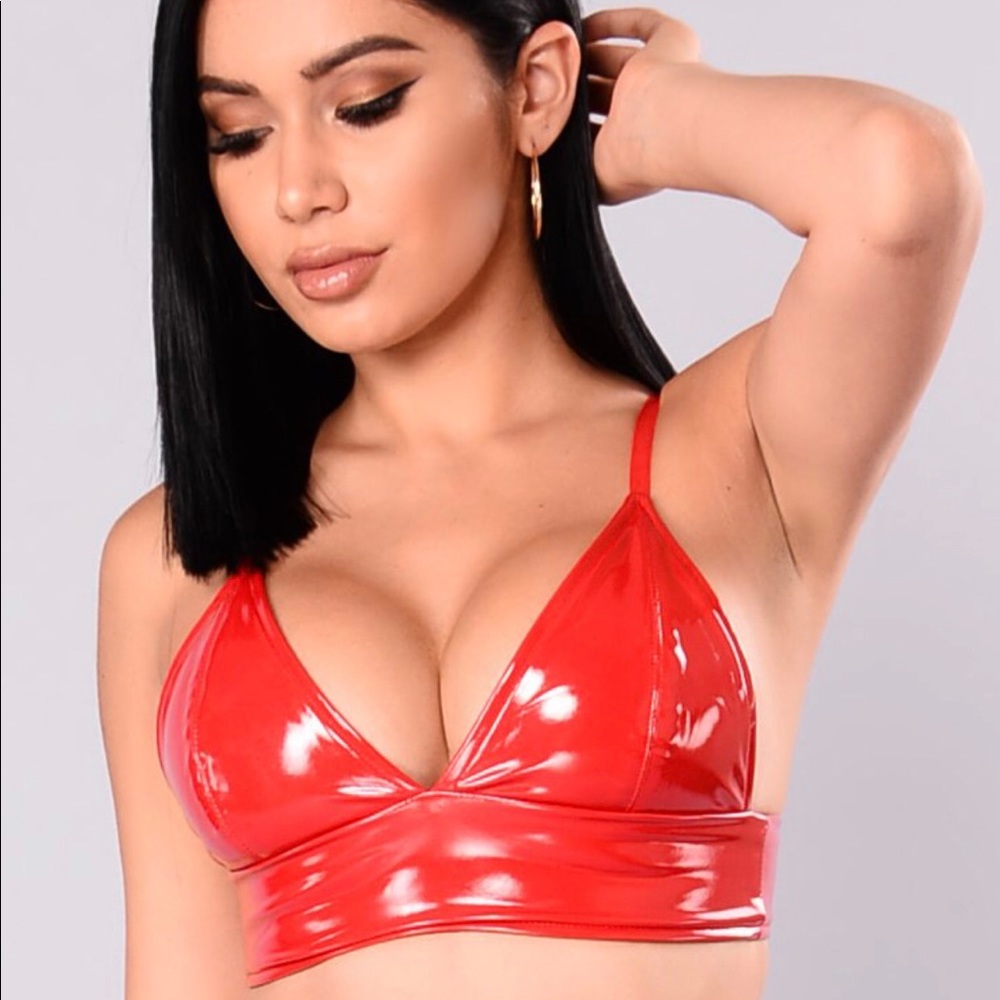 Innocent Or Not Crop Top - Red